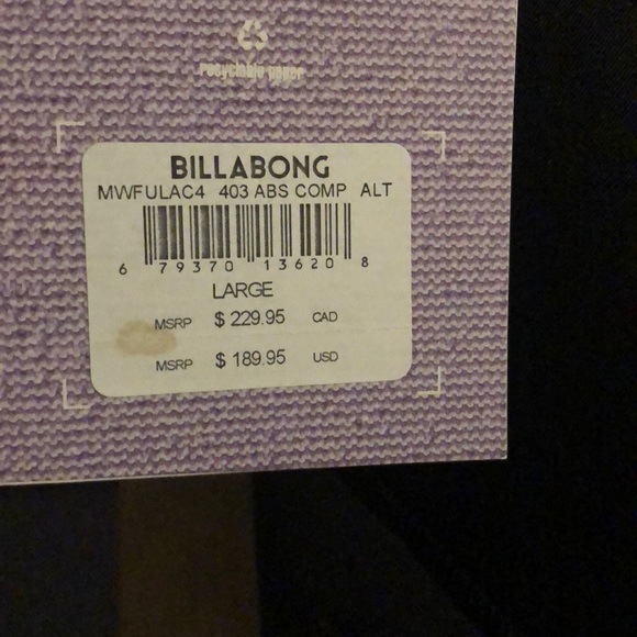 Billabong wet suit - Picture 2 of 2